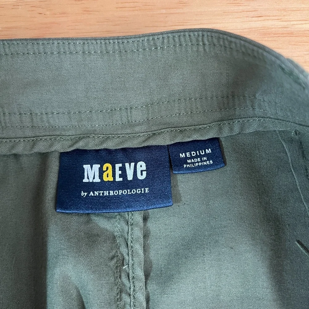 Maeve Cargo Mini Skirt Womens M Green Utility‎ Y2K Anthropologie